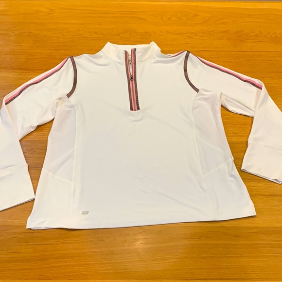 TAIL TECK~Size 14 ~Quarter Zip Long Sleeve Top Performance Jersey ~Shirt - Picture 2 of 12